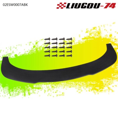 Universal Front Bumper Lip Splitter Chin Spoiler Valance V2 Style Polypropylene