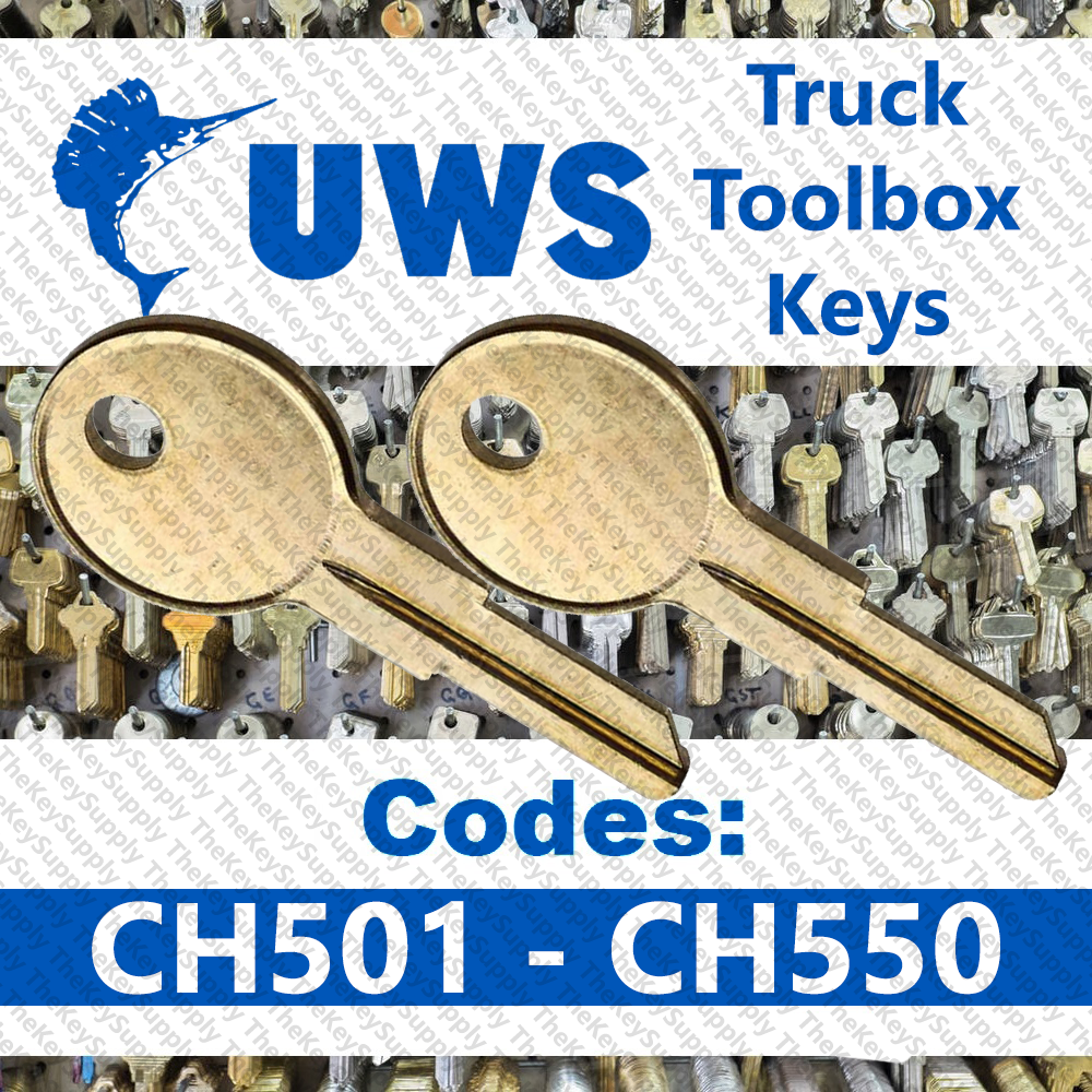 ( 2 ) Two UWS Truck Tool Box Keys / Select your key code / Series CH501-CH550