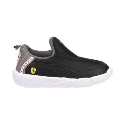 Черные кроссовки Puma Ferrari Bao Kart Slip On Infant Boys Повседневная обувь 307048-01