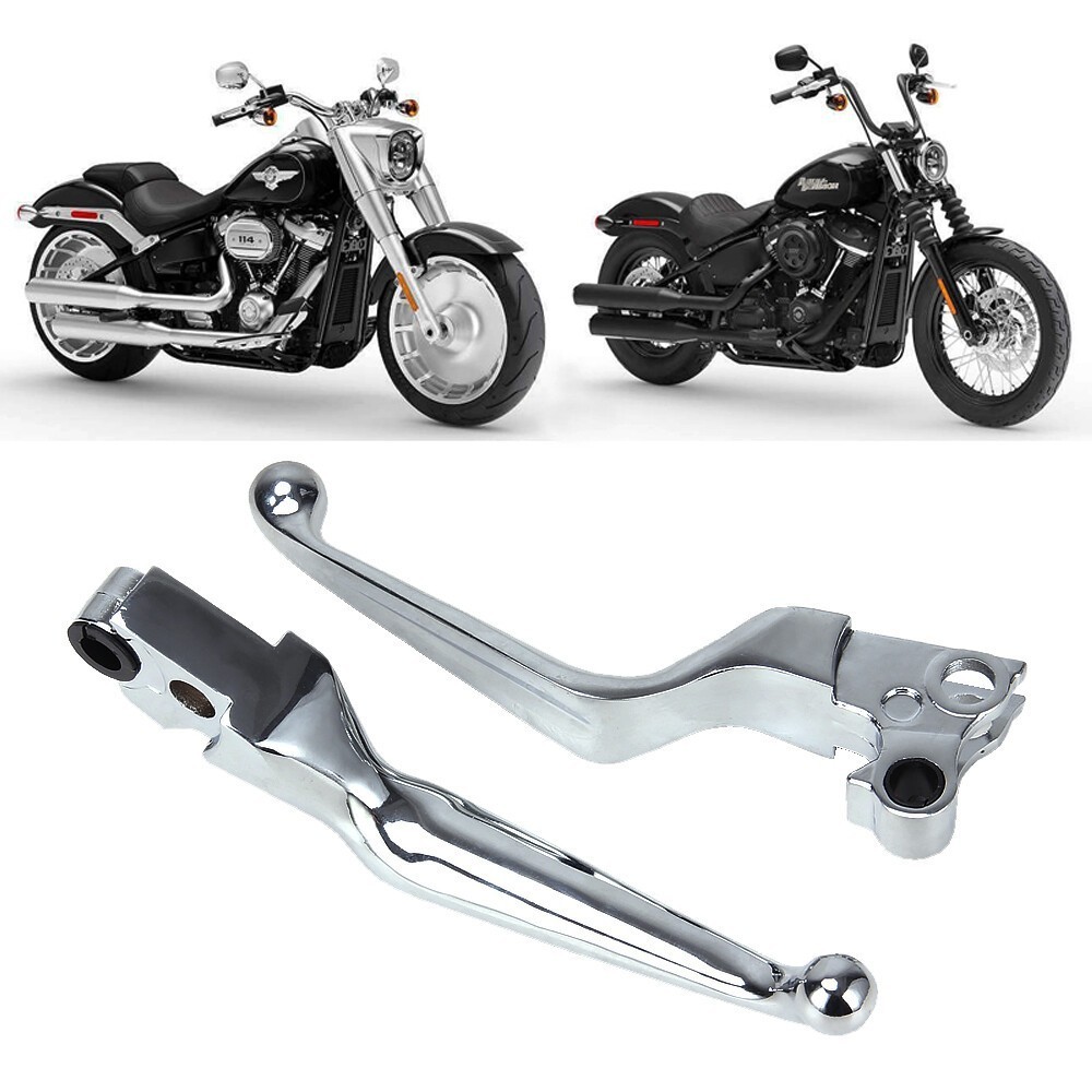 Chrome Hand Levers Clutch Brake Lever For Harley Sportster Dyna Heritage Softail