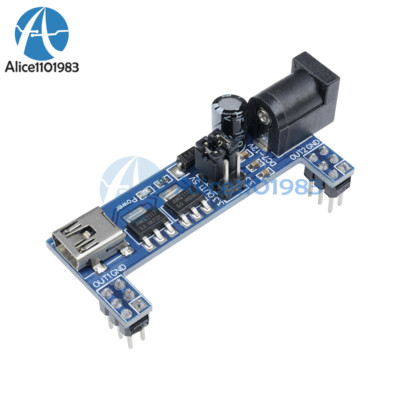 2PCS MB102 Breadboard Power Supply Module 3.3V 5V F Solderless Arduino mini usb