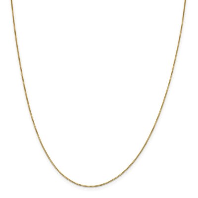 Pre-owned Superdealsforeverything 18k 20 Inch .9mm Box With Lobster Clasp Chain; 20 Inch; Lobster Clasp In Yellow