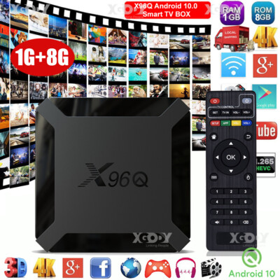 X96Q Android 10.0 Quad Core DE Smart TV BOX Network HDMI2.0 USB Media Player