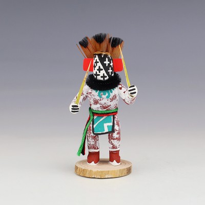 NATIVE AMERICAN WARRIOR KACHINA BY ADRIAN LEON