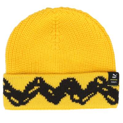 

Puma Peanuts X Beanie Mens Size  Casual Travel 023268-02, Желтый, Puma Peanuts X Beanie