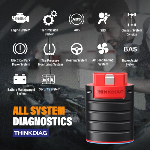 Thinkcar THINKDIAG Pro Profi KFZ OBD2 Diagnosegerät Alle System ECU Coding DE