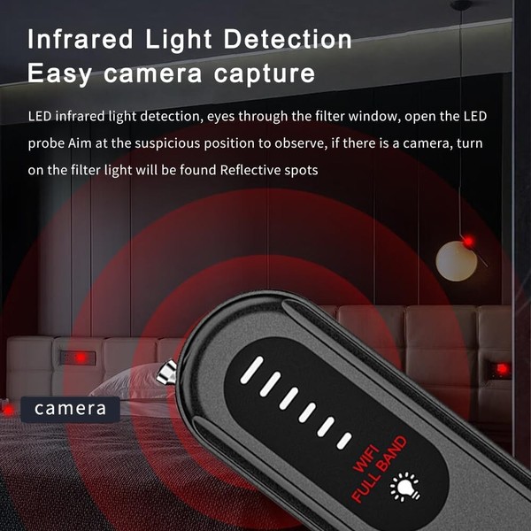 Anti-Spy Hidden Camera Detector Prevent Monitoring Wireless Signal Detector US - Image 11