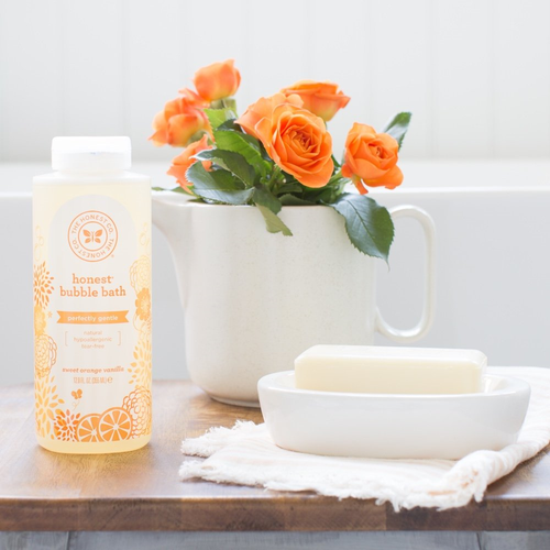 Honest Bubble Bath, Sweet Orange Vanilla, 12 Ounce
