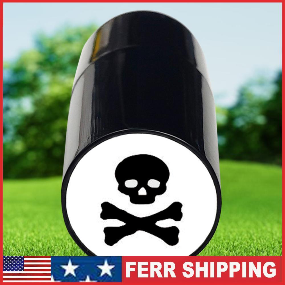 Ball Long Lasting Marking Ink Stamper for Golf Lovers Kids Adults (Black Skull)