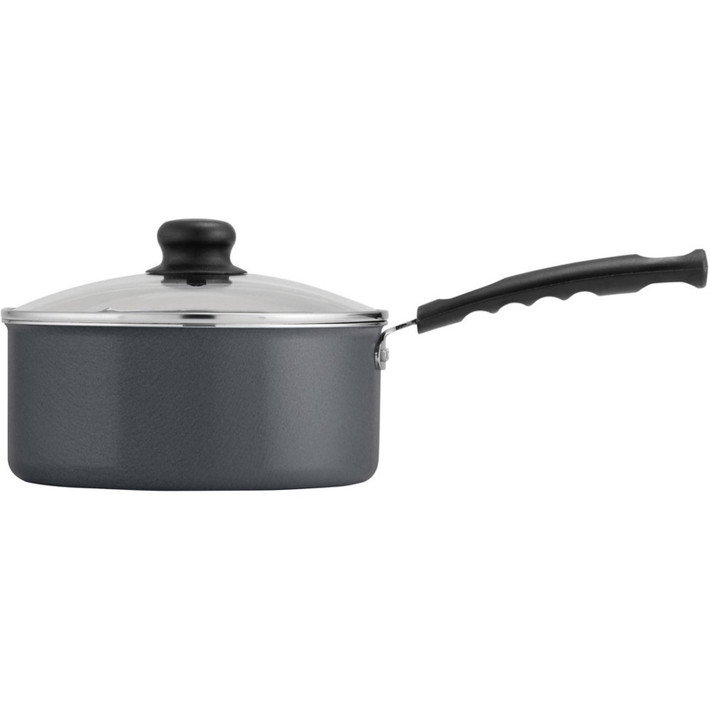 Primaware 3 Quart Non-Stick Steel Gray Covered Sauce Pan