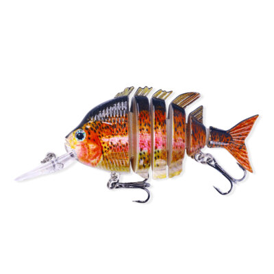 1PC Multi Jointed Fishing Lure Swimbait Minnow Bait Wobblers Crankbait 6 Segment