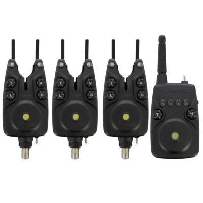 NEW NGT BITE ALARMS SET 3+1 WITH RECEIVER DYNAMIC MK2 FISHING BITE ALARMS TONE