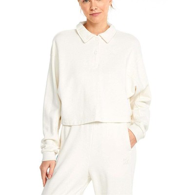 

Белые повседневные женские топы Puma Infuse Fashion Polo Crew 53342465, Белый