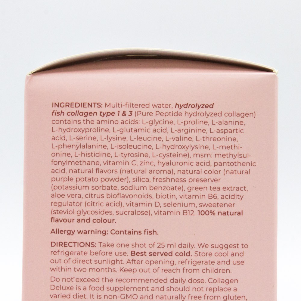 Swedish Collagen Deluxe Shots 12.500mg Marine Collagen 60 Liquid Ampoules x 25ml - Picture 14 of 18