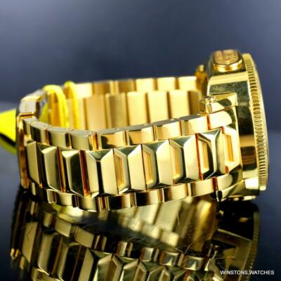 Pre-owned Invicta Reserve Russian Diver Diamond Gold Plated Platinum Mop 52mm Watch