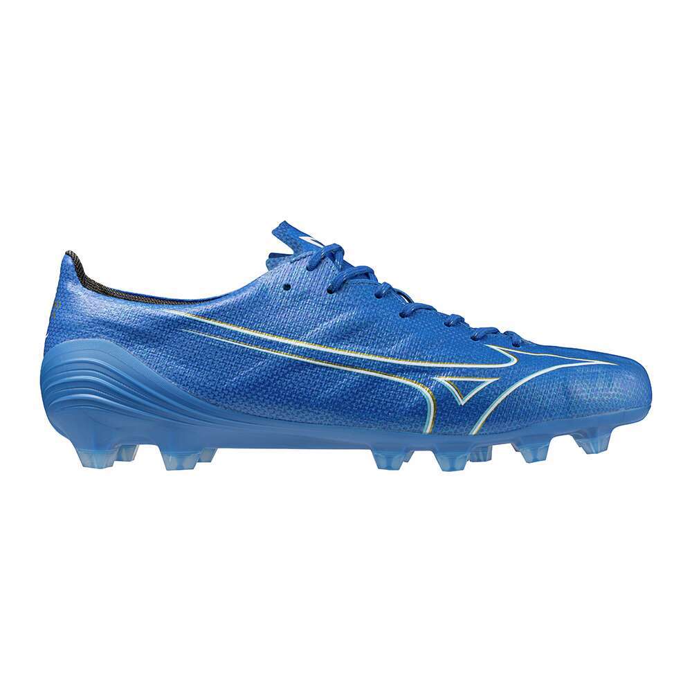 Pre-owned Mizuno Alpha Japan P1ga2460 27 Laser Blue White Gold Width 2e Soccer Cleats
