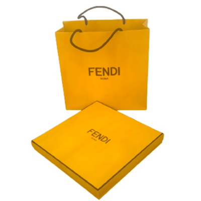 FENDI Empty Shopping Tote Bag Gift Box Storage Square Paper Medium 10 x 10 x4
