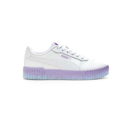 

Молодежные белые кроссовки Puma Carina 2.0 Speckle Fade на шнуровке для девочек, повседневная обувь 39, Белый, Puma Carina 2.0 Speckle Fade Lace Up Youth