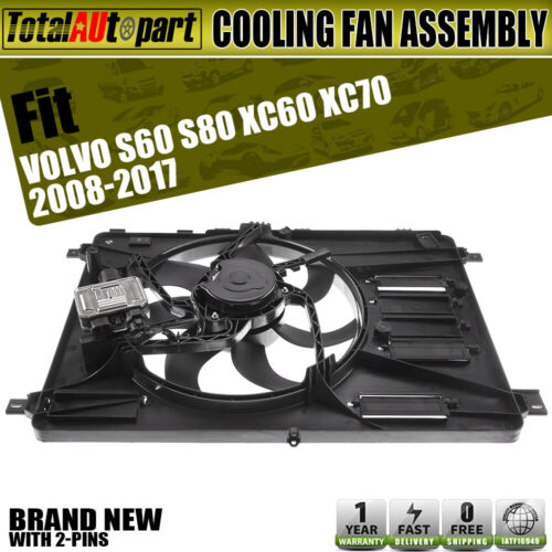 Radiator Cooling Fan Assembly For S60 S80 Xc60 Xc70 V60 Cross Country Ebay