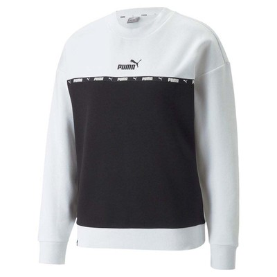 

Толстовка с круглым вырезом Puma Power Tape женская белая 84994502, Белый