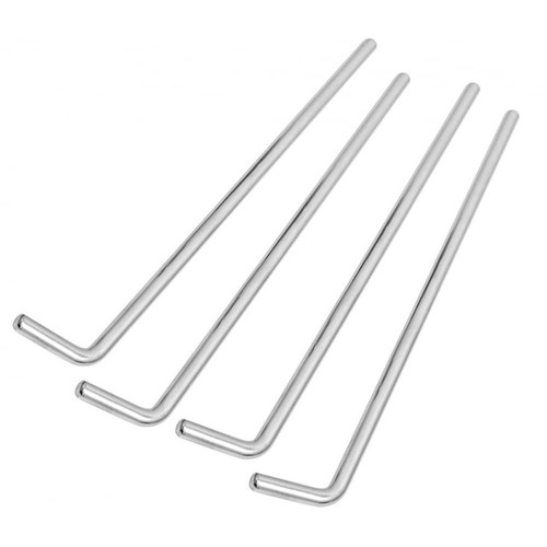 4 X14 INCH MIRROR STEMS AND BRACKETS IN CHROME FOR LAMBRETTA AND VESPA MOD RACK
