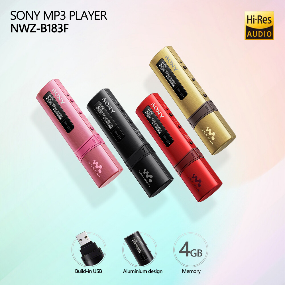 SONY MP3 NWZ-B183F Protable Music player 4GB Walkman Build-in USB