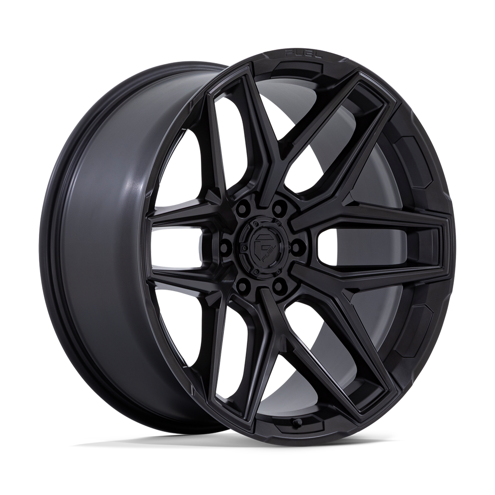 20 Inch Blackout Wheel Rim Fuel Flux FC854 6x4.5 Lug 20x9