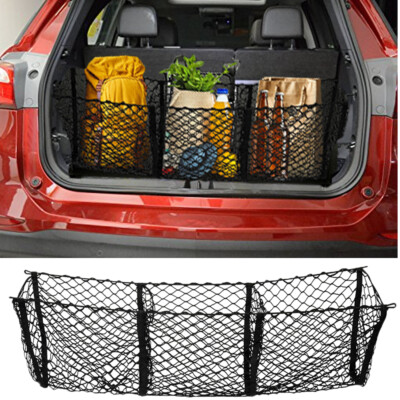 Envelope Style 3Pockets Net Stretchy Trunk Storage Luggage Net For Ford Explorer