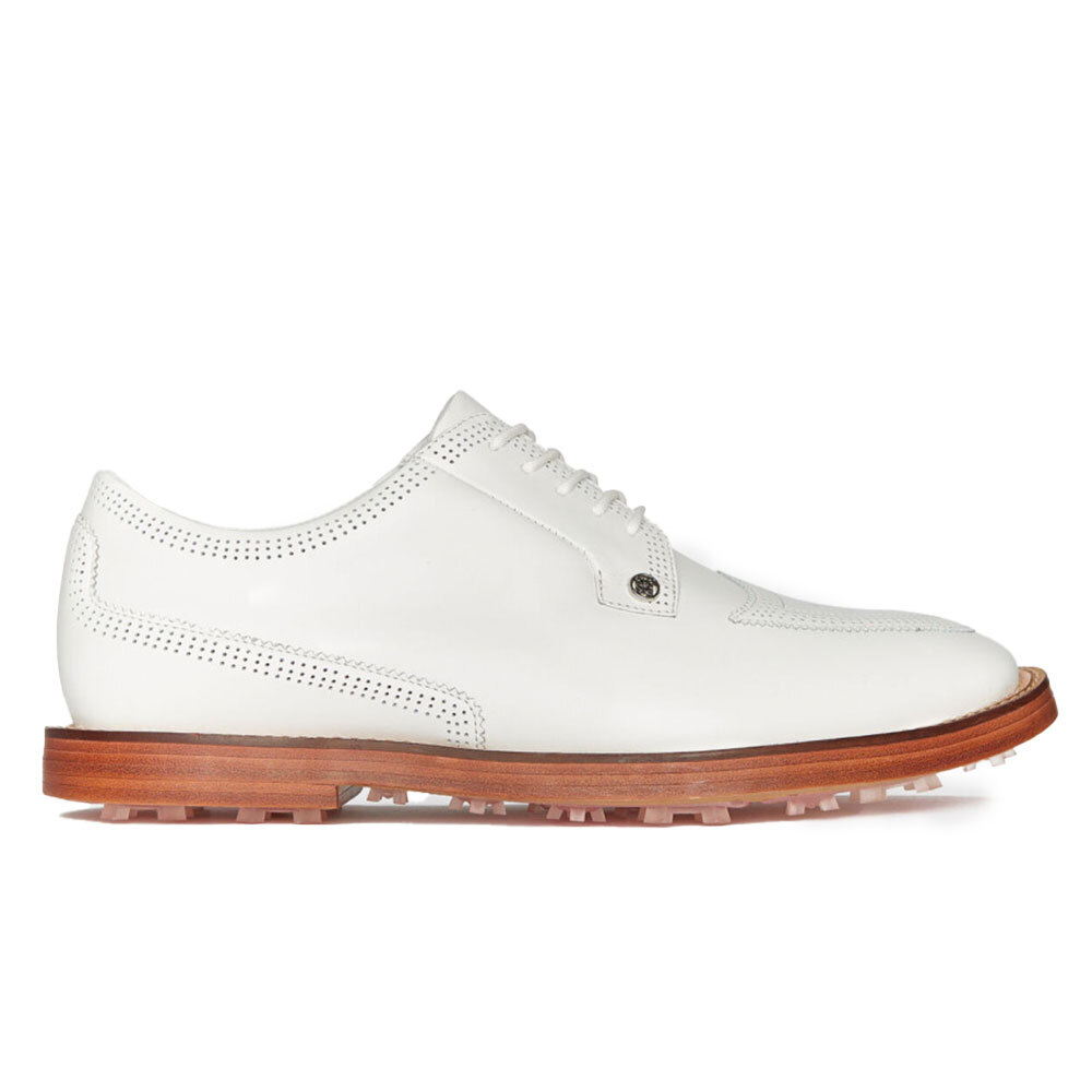 靴 HOUGA day and nightloafer silver New Mens G/FORE PERFORATED BROGUE GALLIVANTER GOLF SHOE