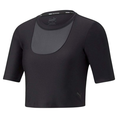 

Рубашка Puma Safari Glam Fashion с круглым вырезом и короткими рукавами женская, размер , спортивная, Черный