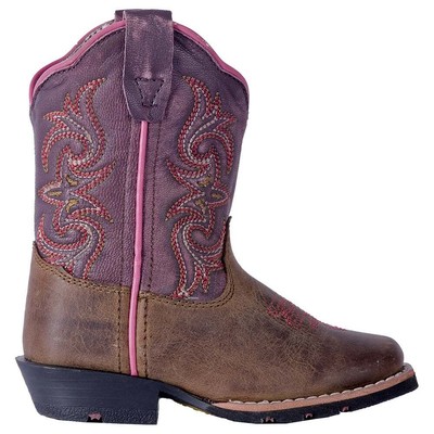 Ботинки Dan Post Tryke Square Toe Cowboy Toddler Girls Purple Casual Boots DPC194