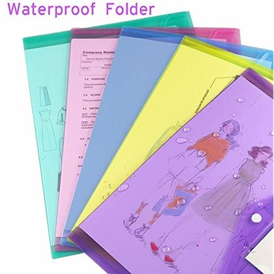 Conversion File Folders Plastic Envelopes Poly Envelopes, 10 Pack Clear Document