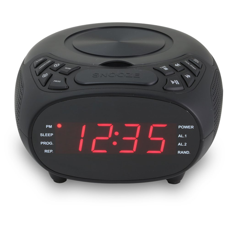 Radio Am/fm Dual Alarm Top Load Disc Cd Player With Dimmer C