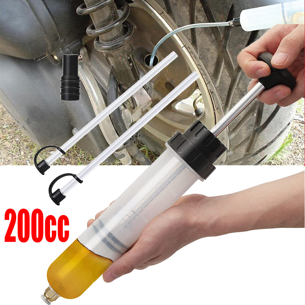 Change Syringe Brake Fluid Extractor Pump Manual Fluid Transfer Pump