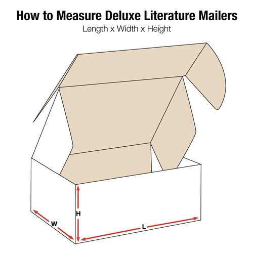 Aviditi MFL1292 Corrugated Deluxe Literature Mailer, 12-1/8