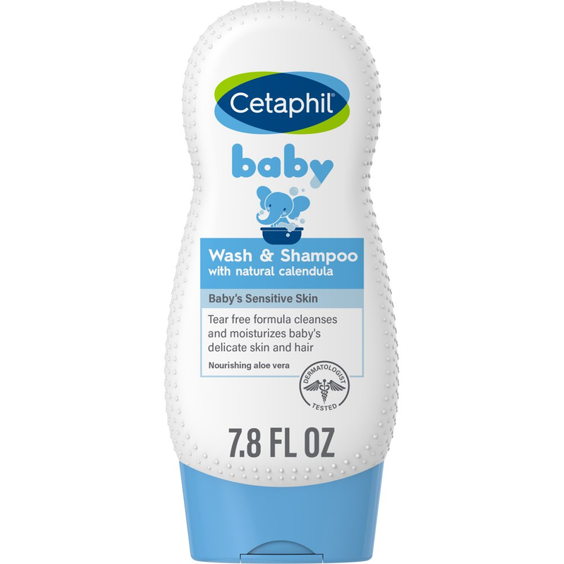 Cetaphil Baby Wash & Shampoo with Organic Calendula, Tear Free, Hypoallergenic,