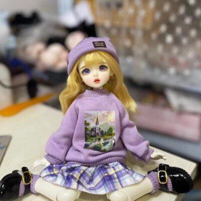 1/6 BJD Doll Girl MJD Doll Ball Joints Eye Face Makeup Clothes Full Set Gift Toy