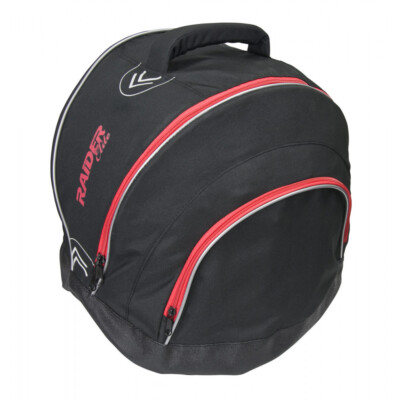 Raider Elite Premium Helmet Storage Bag - Soft Fleece Lining - Black/Red