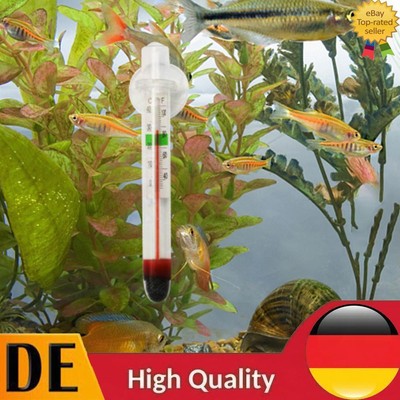 2Pcs Floating Aquarium Vertical Thermometer Fish Tank Glass Temperature Meter