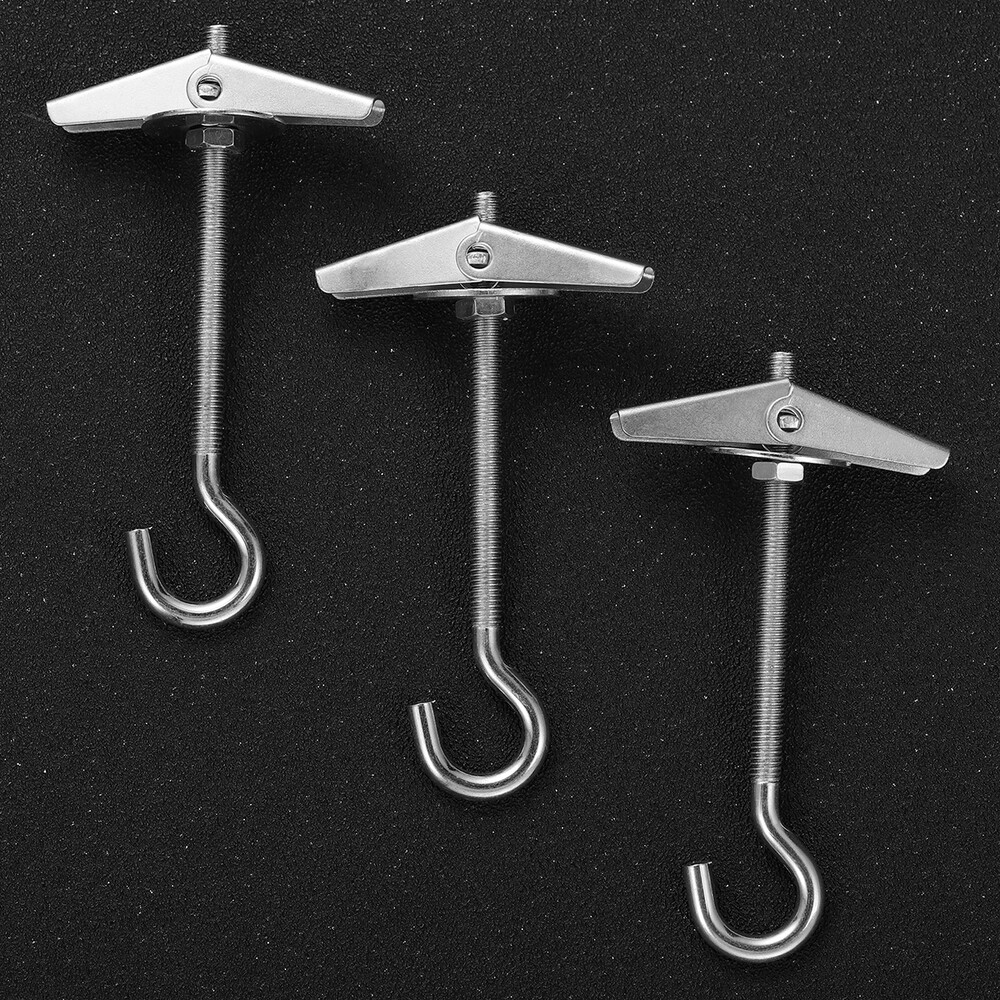Yardwe 10 Ceiling Hook Carbon Steel Plasterboard Ceiling Wall Spring