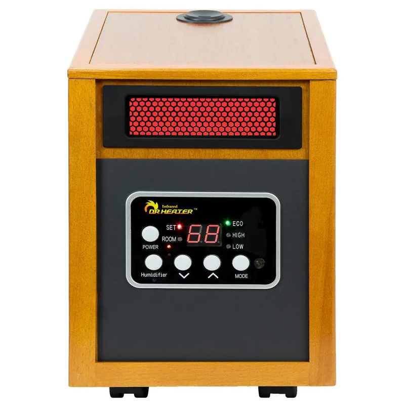 Space Heater 1500-Watt Infrared Portable Humidifier Dual Heating Thermostat
