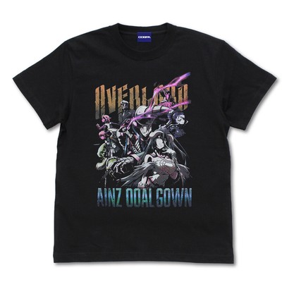 Pre-Order Overload IV Full Color T-shirt Tee Ainz Ooal Gown Black Cospa Japan
