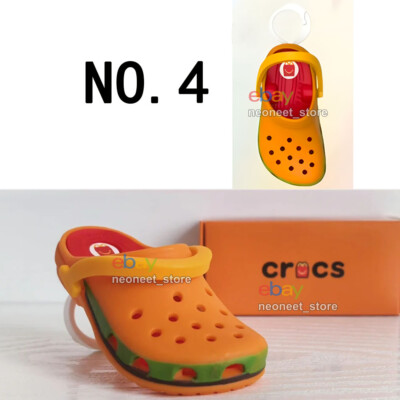 2024 McDONALD'S HAPPY MEAL Mini Toy Crocs Car Key Chain Bag Pendant Hamburger