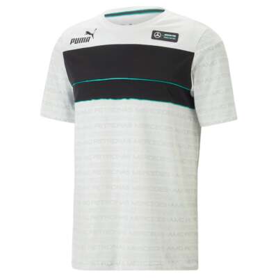 

Puma Mapf1 Sds Футболка с круглым вырезом и короткими рукавами Мужские повседневные топы размера  5348930, Белый, Puma Mapf1 Sds Crew Neck Short Sleeve T-Shirt