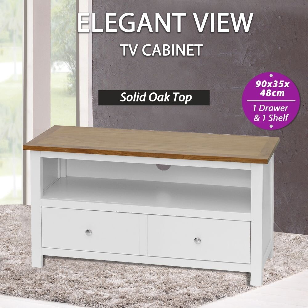 Tv Cabinet 90x35x48 Cm Solid Oak Wood 247058 In Victoria Tv Cabinet 90x35x48 Cm Solid Oak Wood 247058 In Victoria