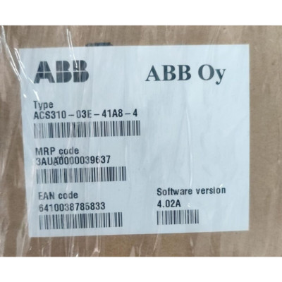 ACS310-03E-41A8-4 ABB Variable Frequency Drive 18.5 KW/25 HP Brand New Box! Zy