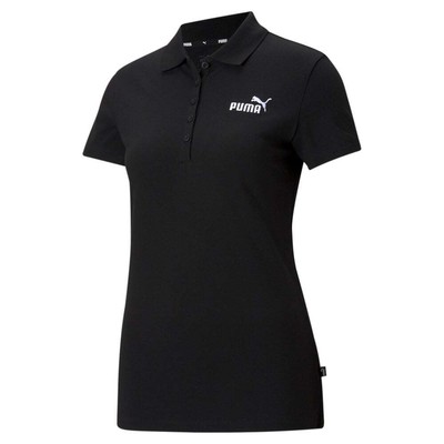 

Рубашка поло с коротким рукавом Puma Ess Logo женская черная повседневная 58677901, Черный