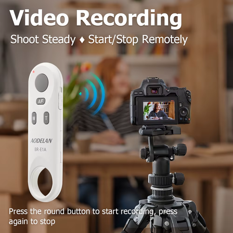 BR-E1A Wireless Remote Control for EOS R10 R6 R5C R RP M50II M6II 850D 200DII 2