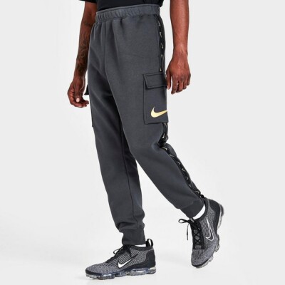 Nike tape fleece joggers grey sale