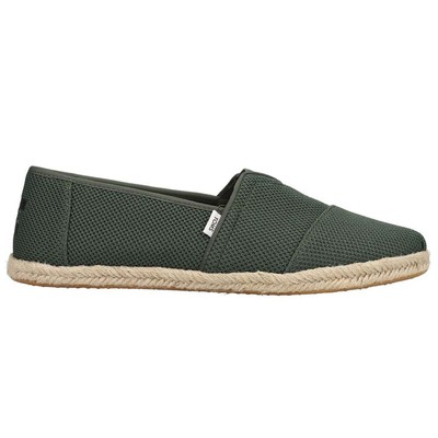 

Мужские зеленые туфли на плоской подошве TOMS Alpargata Rope Casual 10017680T, Зеленый, TOMS Alpargata Rope
